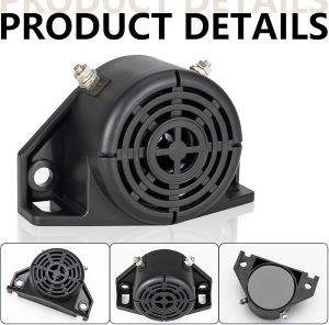 12V -48V 110dB Universal Replacement Heavy-Duty Backup Reverse Warning Beeper