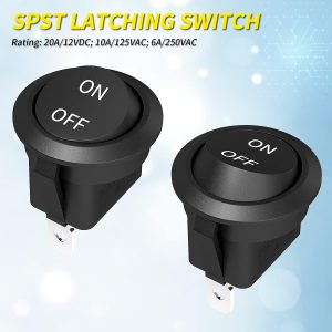 Round Rocker Switch 12V ON Off Switch 12 Volt