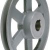 V-Belt Pulley: AK69, 1 Groove, 6.75 in OD, Fixed Bore, 3/4 in Bore, Cast Iron