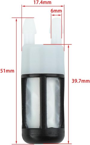 Dual Port Fuel Filter For Stihl BR600 BR550 BR500 Leaf Blower Part 4282 007 3600